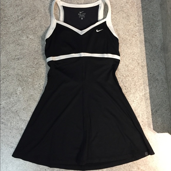 black and white nike dress